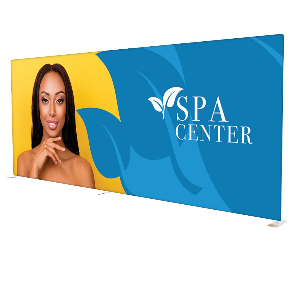 EZ Tube 25ft x 10ft Straight — Double Sided Graphic Package